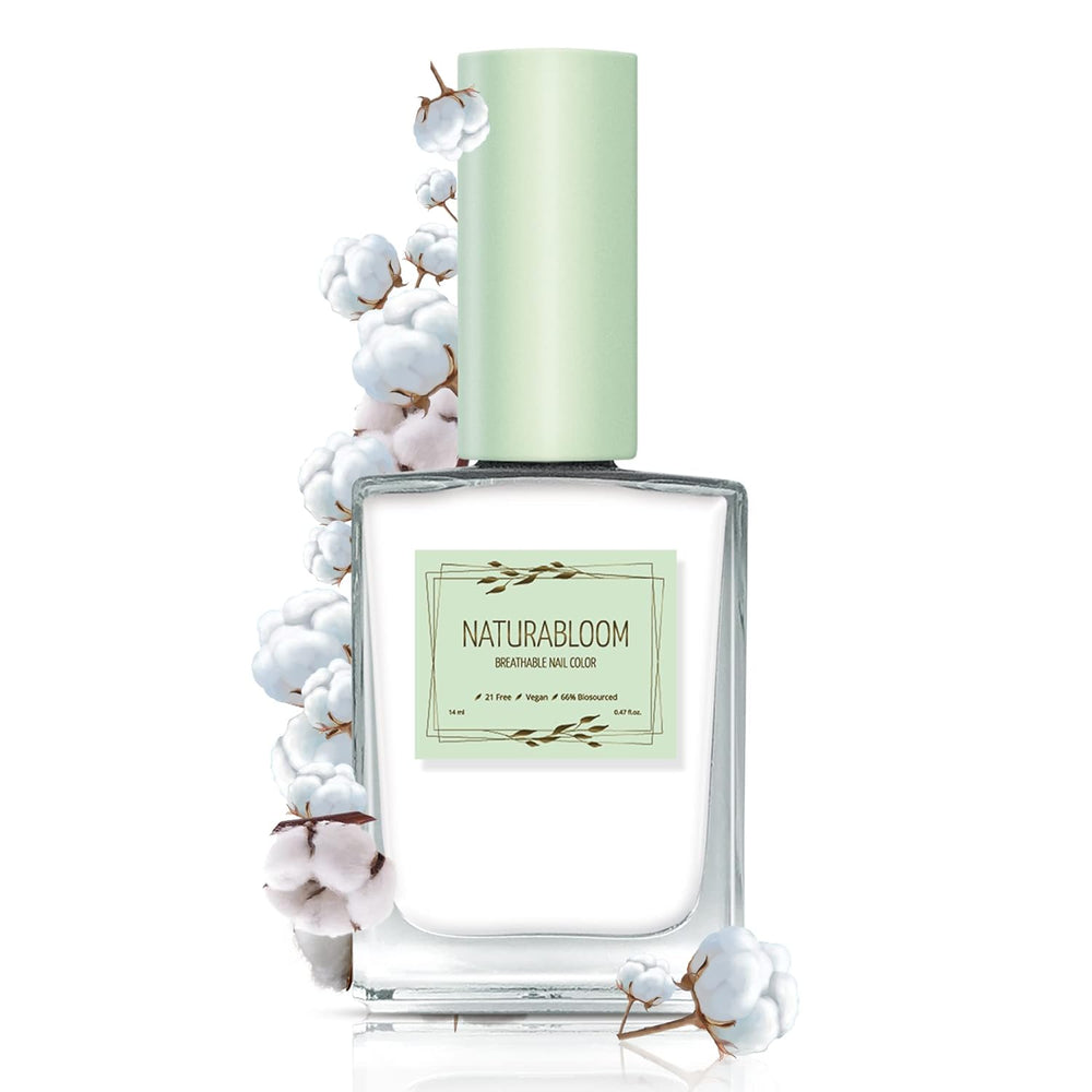 Smalto beige ad asciugatura rapida (Moon Dust) - smalto naturale con formula vegana - traspirante, sostenibile e di lunga durata, 14 ml