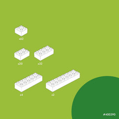 Hubelino #400390 Set Bausteine ​​da 120 pezzi, compatibile con großen Bausteinen Anderer Hersteller, Made in Germany