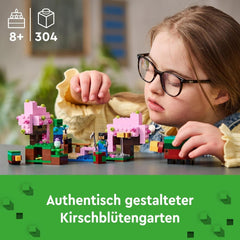 LEGO Minecraft Frutteto in Fiore di Ciliegio Giardino Giocattolo da Esplorare con Sunny, Sniffer, Zombie e le Api Regalo per Giocatori per Ragazzi e Ragazze 21260 Set di Costruzioni Beuche den LEGO-Store di 8 Anni
