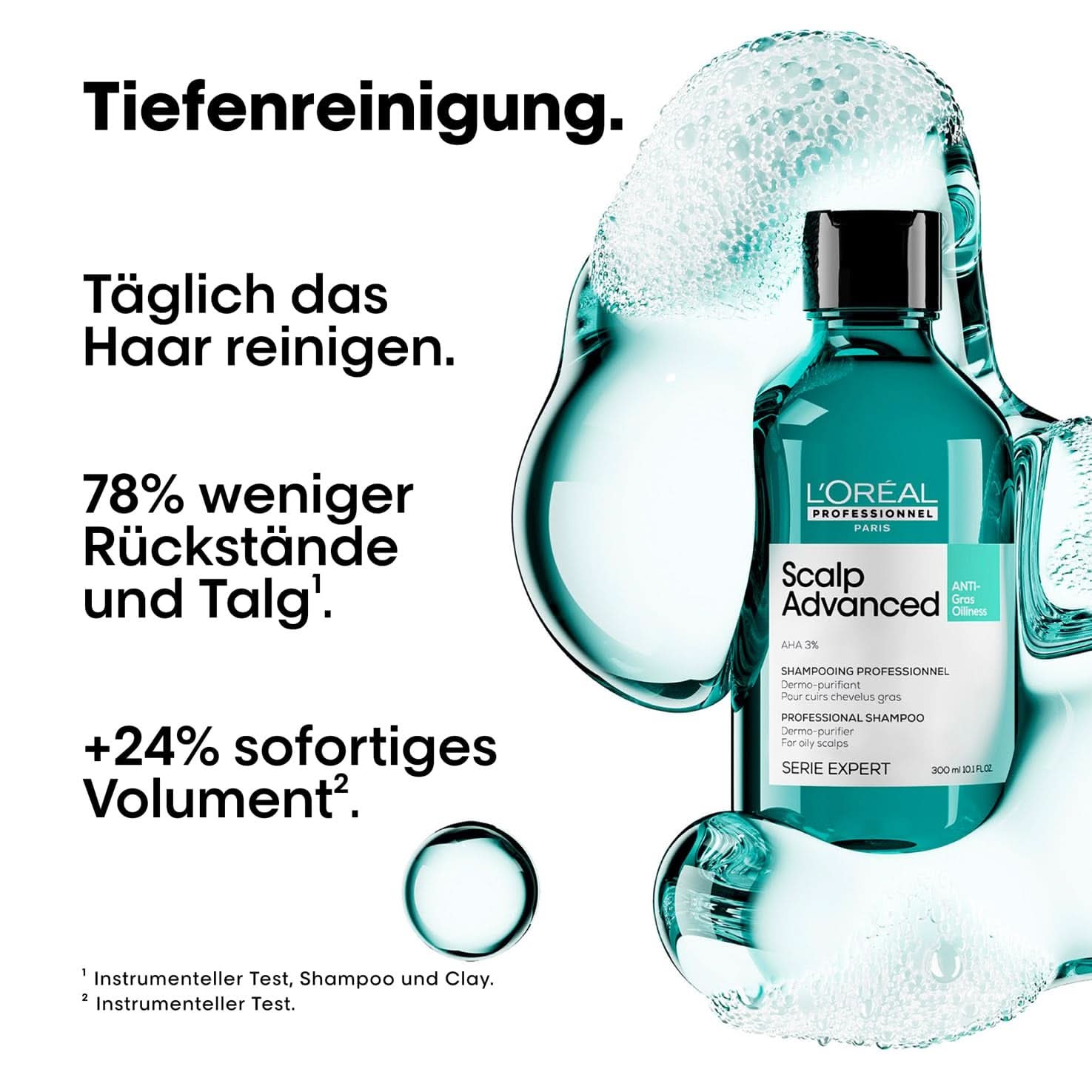 Shampoo detergente per cuoio capelluto grasso L'Oréal Professionnel, 300 ml Naty Shop Doccia e bagno