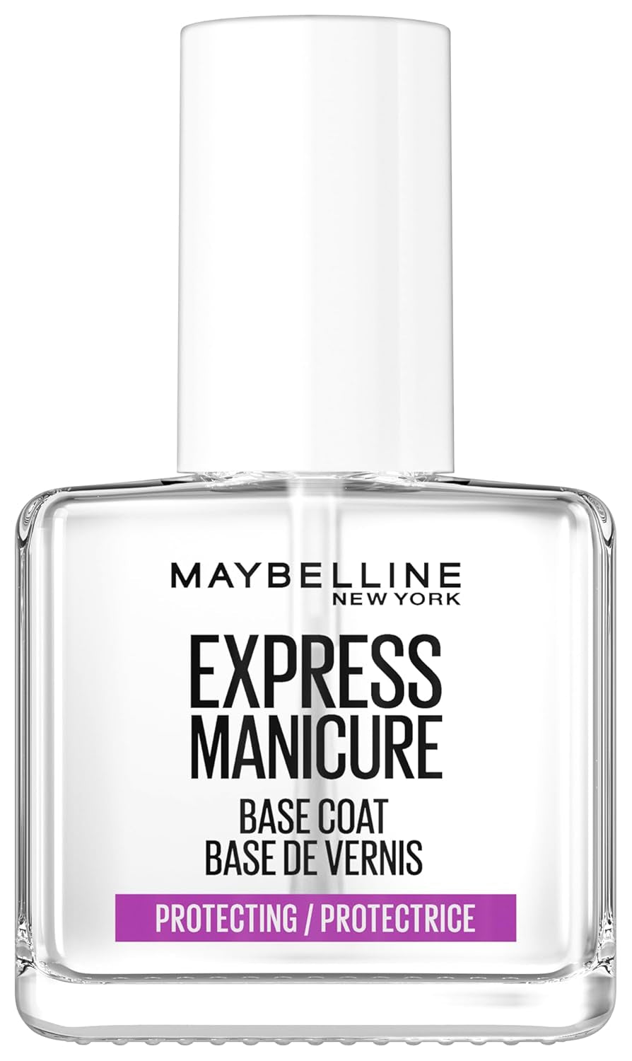 Smalto per unghie Maybelline New York, base trasparente, base super resistente e protettiva, 12 ml