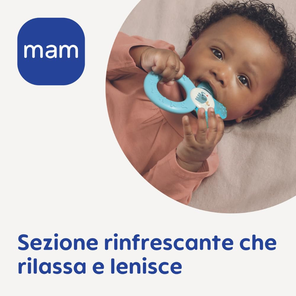 Masaj cu gumă răcoritoare Mam Cooler, 4 luni, verde