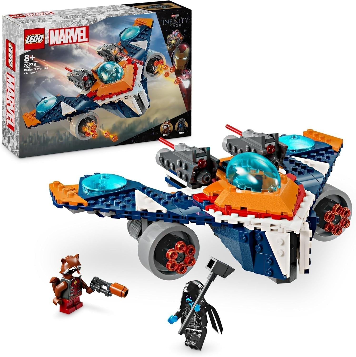 Astronave LEGO Marvel Rockets vs. Ronan Set Astronave Costruibile Guardiani della Galassia Figura di Supereroe Giocattolo Regalo per Ragazzi e Ragazze 8 Anni 76278 Set di Costruzioni Acquista il LEGO-Store Single