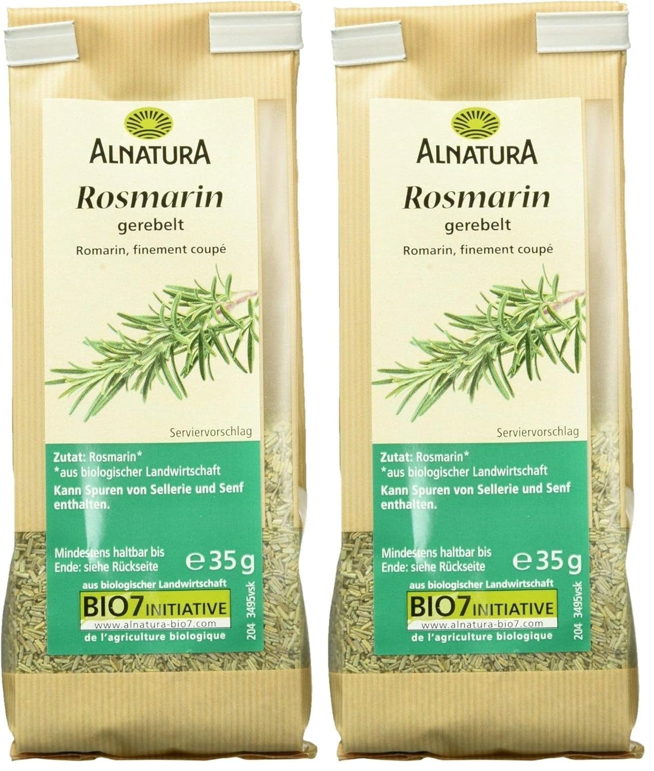 Bio Gerebelt Rosmarino, 35g
