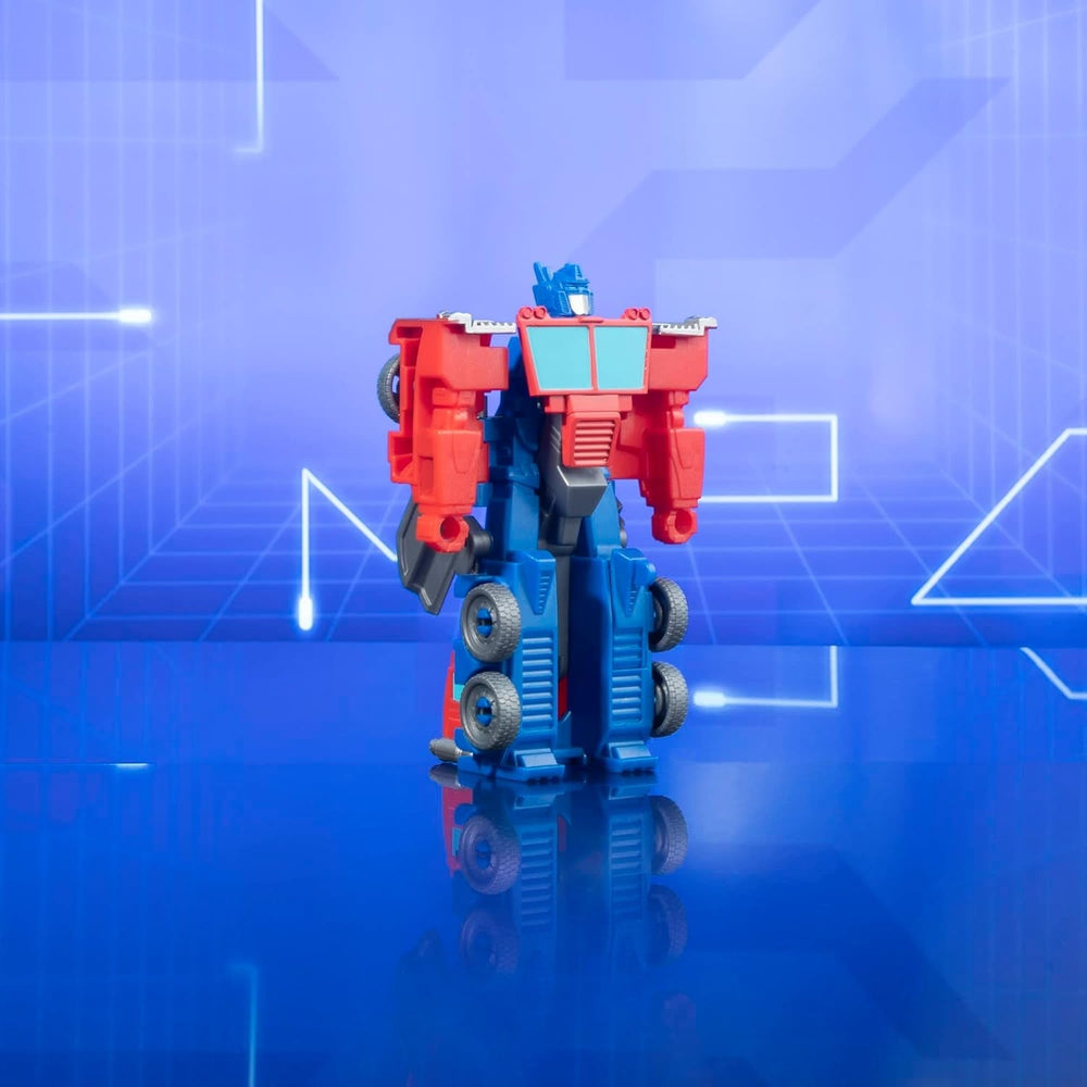 Transformers Earthspark 1-Step Flip Changer Optimus Prime Action Figure (10 cm) Robot Giocattolo Età 6+ Action Figure Naty Shop
