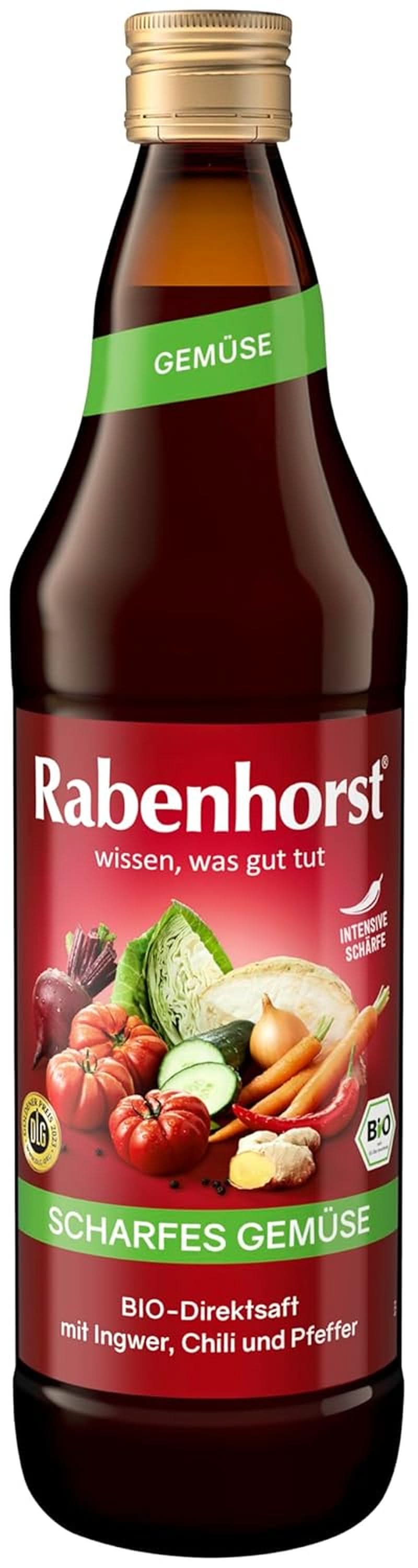 RABENHORST (6 x 700 ml) - Succo di verdure di alta qualità da diverse verdure dal sapore speziato intenso Bevande analcoliche Naty Shop
