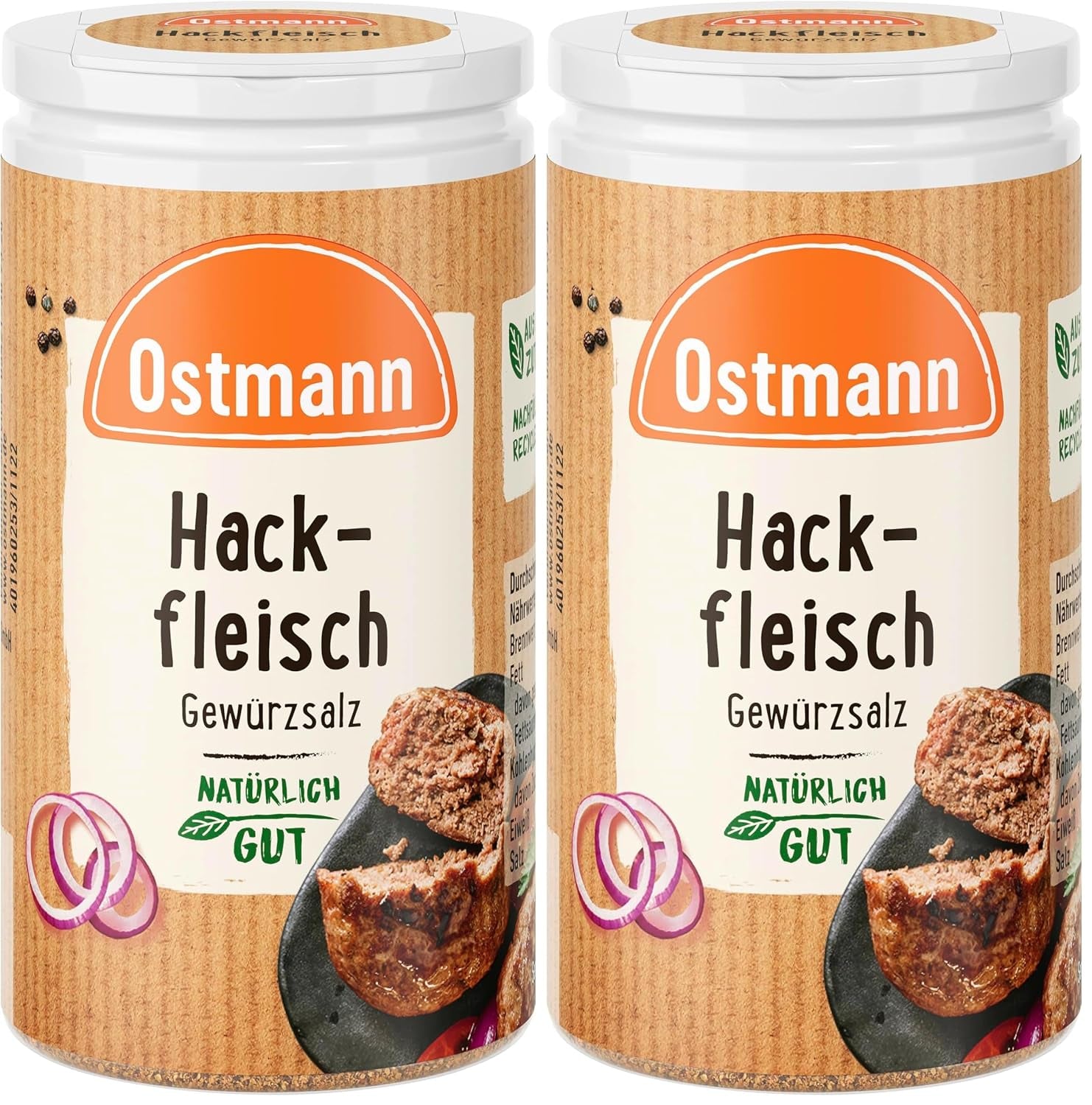 Ostmann Gewürze - Hackfleisch Gewürzsalz | Gewürz für Hackfleisch, Buletten oder Cevapcici | 60 g di Streudose