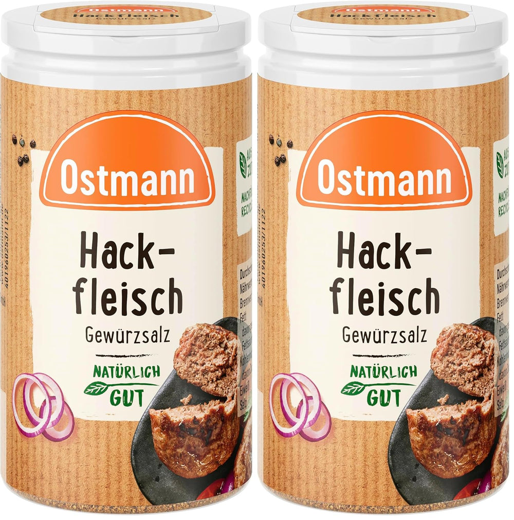 Ostmann Gewürze - Hackfleisch Gewürzsalz | Gewürz für Hackfleisch, Buletten oder Cevapcici | 60 g di Streudose
