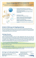 HiPP HA 2 Combiotik (4 x 600 g) - Formula di follow-up dopo 6 mesi, con colture naturali di acido lattico, preziose fibre alimentari (GOS), Omega-3, proteine ​​idrolizzate per sistemi immunitari sensibili