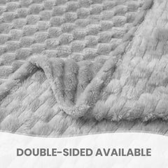 Good Nite Coperta Comfort Coperta Soffice 150 X 200 cm Copriletto in Morbida Microfibra Coperta per Divano Coperta Comfort Calda Coperta in Pile per Divano e Letto Camera da Letto Ufficio Grigio Good Nite Letti e Coperte