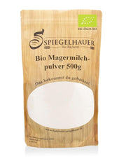 Bäckerei Spiegelhauer Bio Mager-Milchpulver 500 g Bio Milchpulver ohne Zusätze latte in polvere I auch geeignet für Joghurt-Herstellung, Eis-Herstellung I Trockenmilchpulver, Beutel