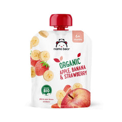 Mama Bear, purea biologica di diversi frutti, set 6 x 90 grammi Mamma e Bambino Naty Shop