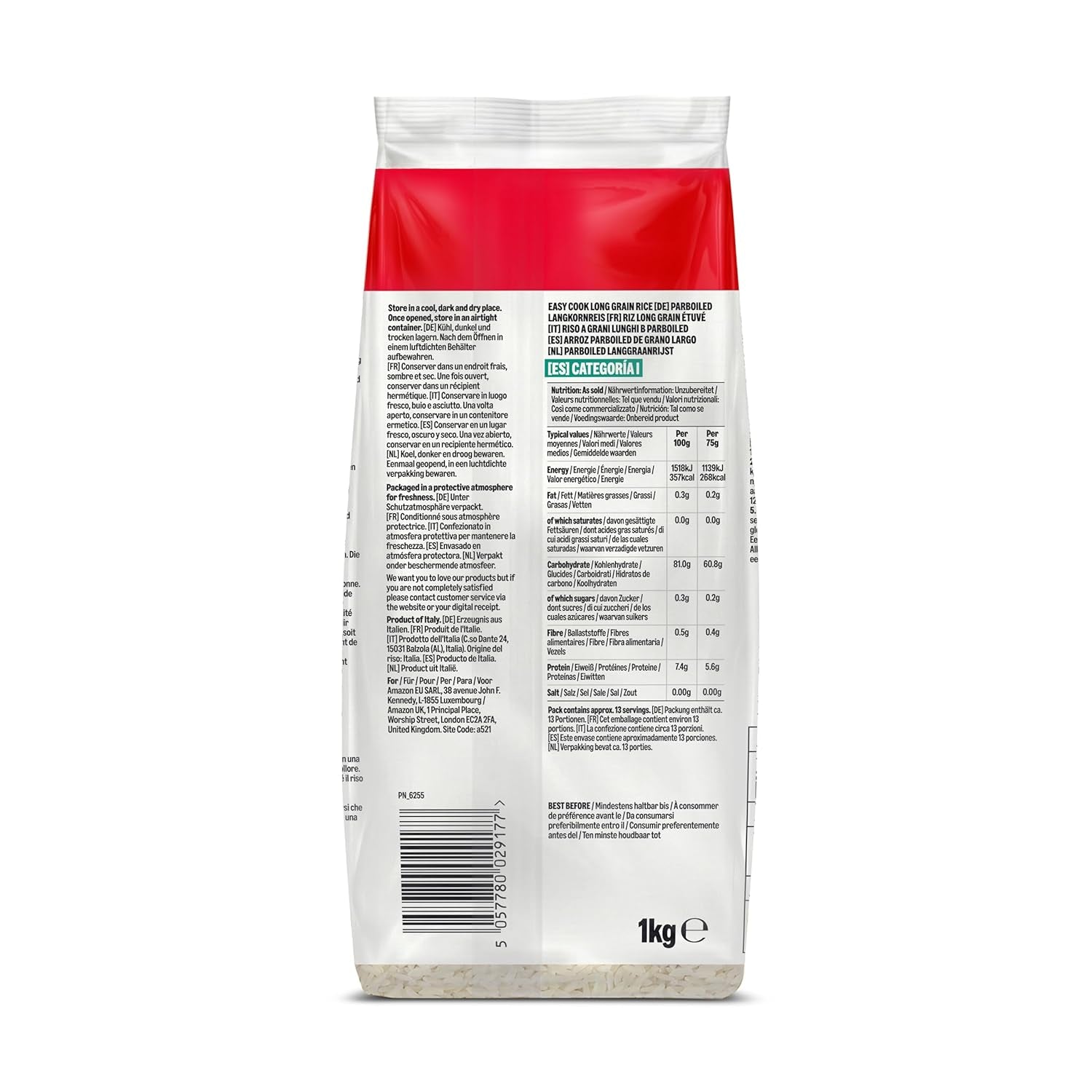 Riso a grani lunghi precotto dell'Amazzonia, 1 kg