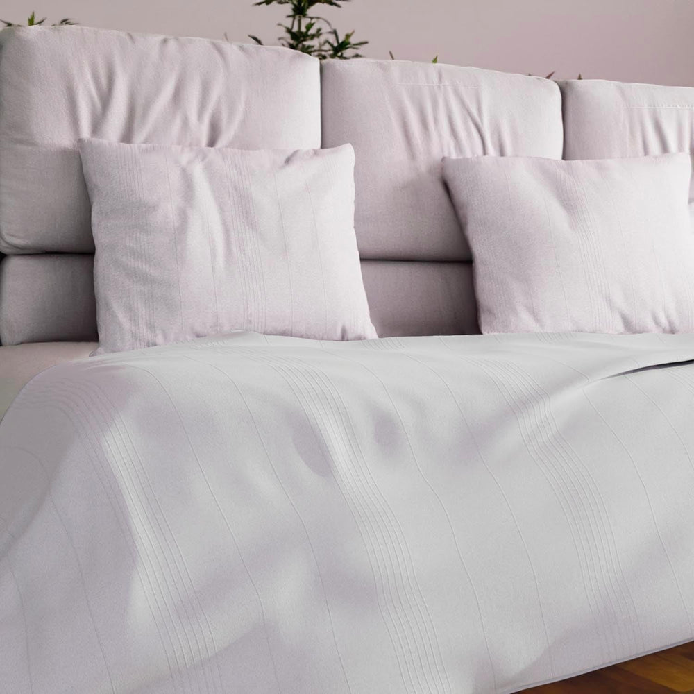 Soleil D'Ocre Adele, Copripiumino Zigzag, Copridivano dal divano, Polycoton, Blu, 220 X 240 Cm Trapunte e trapunte Naty Shop Bianco 180 X 220 Cm