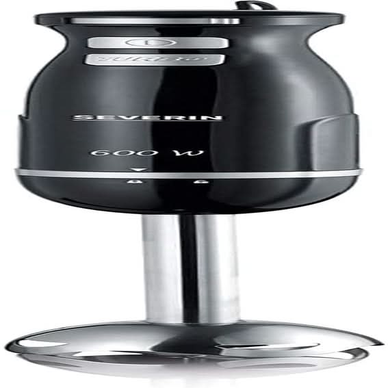 SEVERIN Kabelloser Stabmixer Mit Premium-Set, Abnehmbarer Mixstab, Mit Pürierstab, Multizerkleinerer, Mixbehälter, Kartoffelstampfer & Schneebesen, Schwarz/Edelstahl-Gebürstet, SM 3775 Mother and Child Naty Shop Single