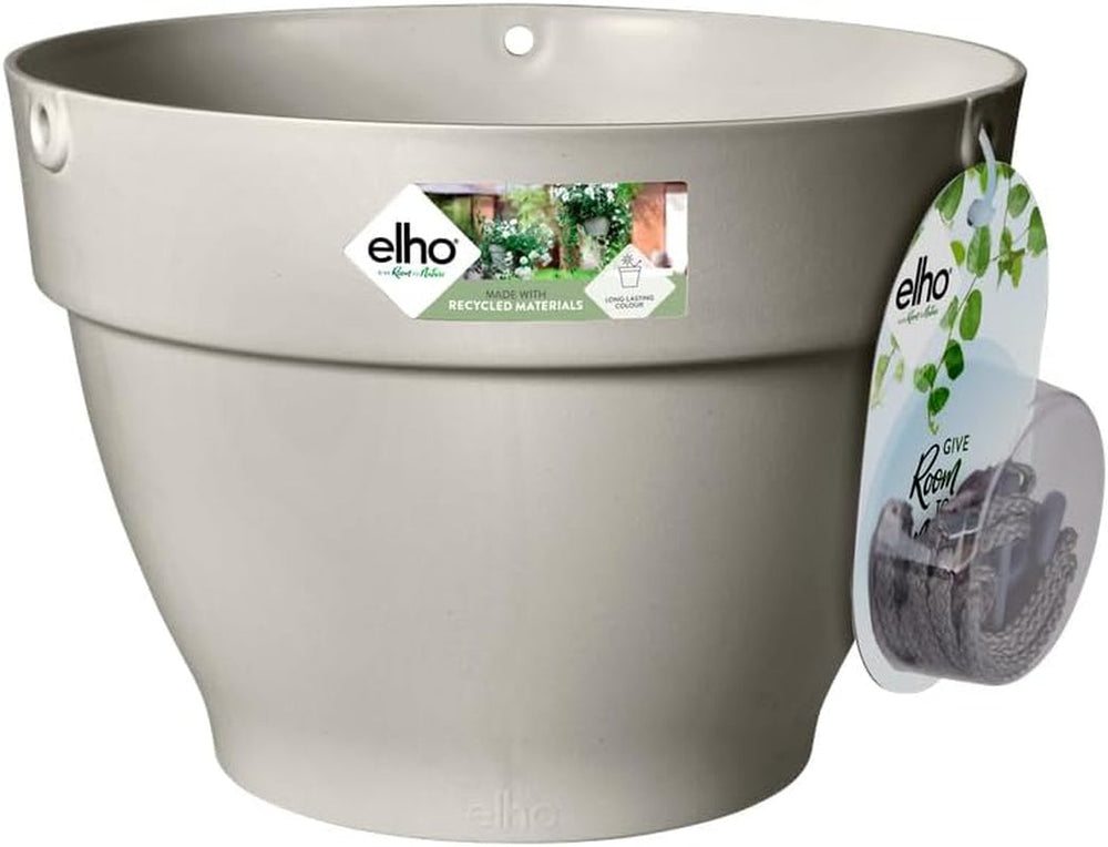 elho Vibia Campana Jardinieră suspendată 26 - Ghiveci suspendat pentru flori - Ghiveci pentru plante de exterior - Ø 26,0 x H 18,4 cm - Negru/Antracit