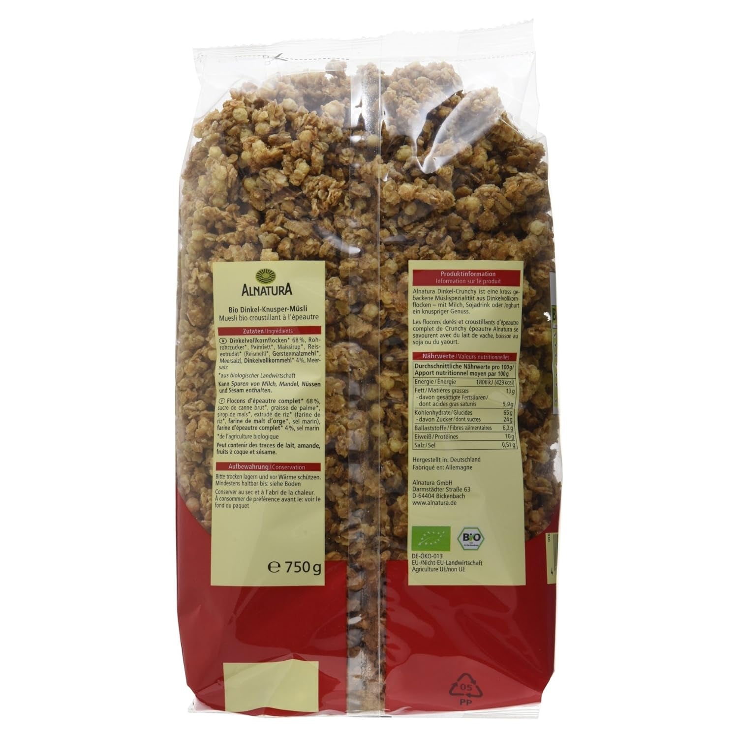 Confezione da 3 orzo croccante biologico (3 x 750 g)