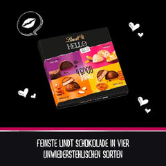 Lindt Schokolade HELLO 4 Good Vibes | 164G | 4 Verschiedene HELLO Pralinen Zum Teilen Oder Selber Genießen | Schokoladengeschenk Naty Shop