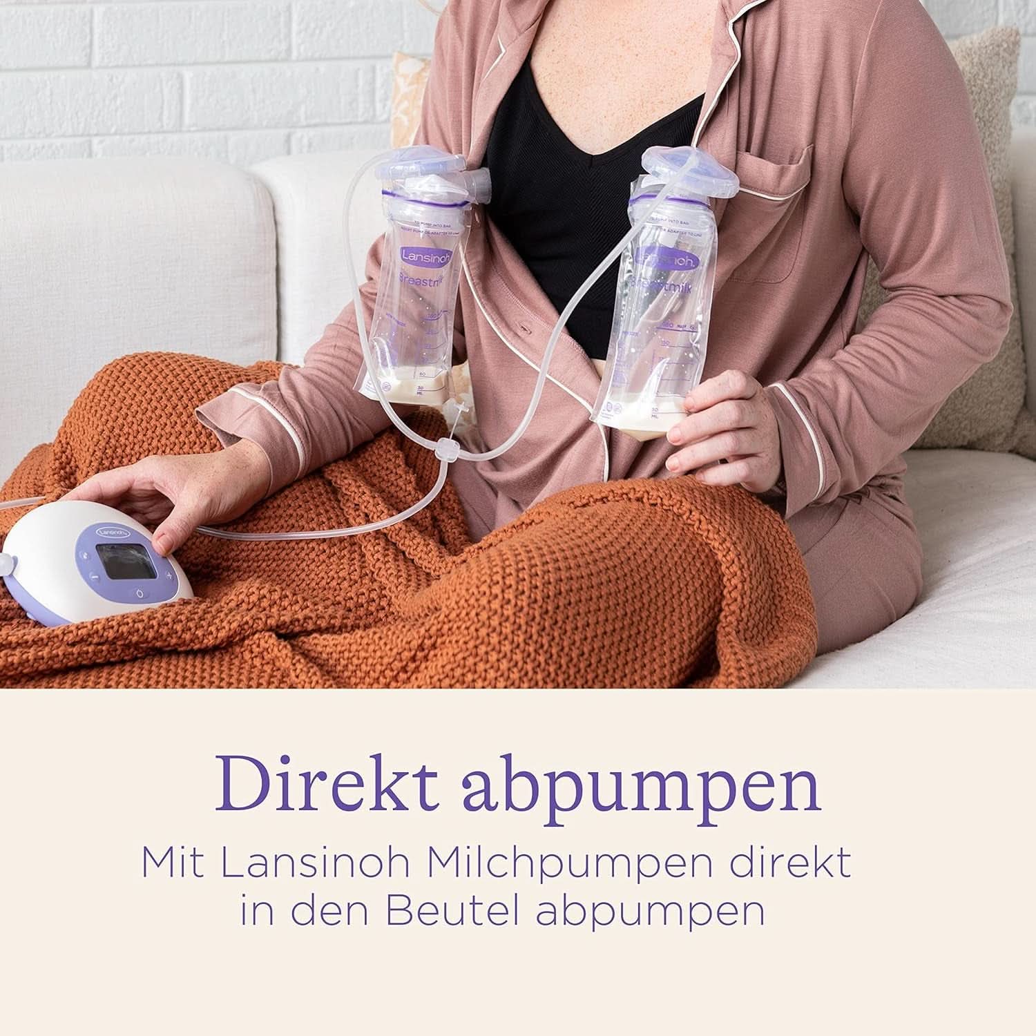 Lansinoh Muttermilchbeutel - 25 Stück - Zum Sicheren Aufbewahren Und Einfrieren Von Muttermilch - Hygienisch & Platzsparend Accessori Alimentazione e Allattamento Bebe Naty Shop