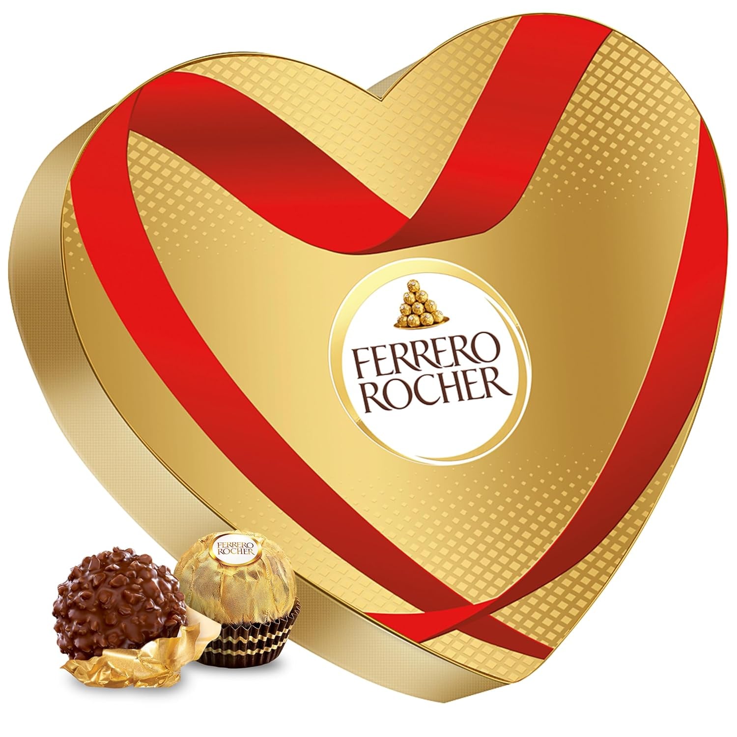 Ferrero Mon Chéri Heart - Regalo di Cioccolato per San Valentino per Lui e per Lei - Croccante di Cioccolato, Liquore Fruttato e Ciliegie Aromatizzate - Per San Valentino, Festa della Mamma e Pasqua - 1 Confezione da 147g