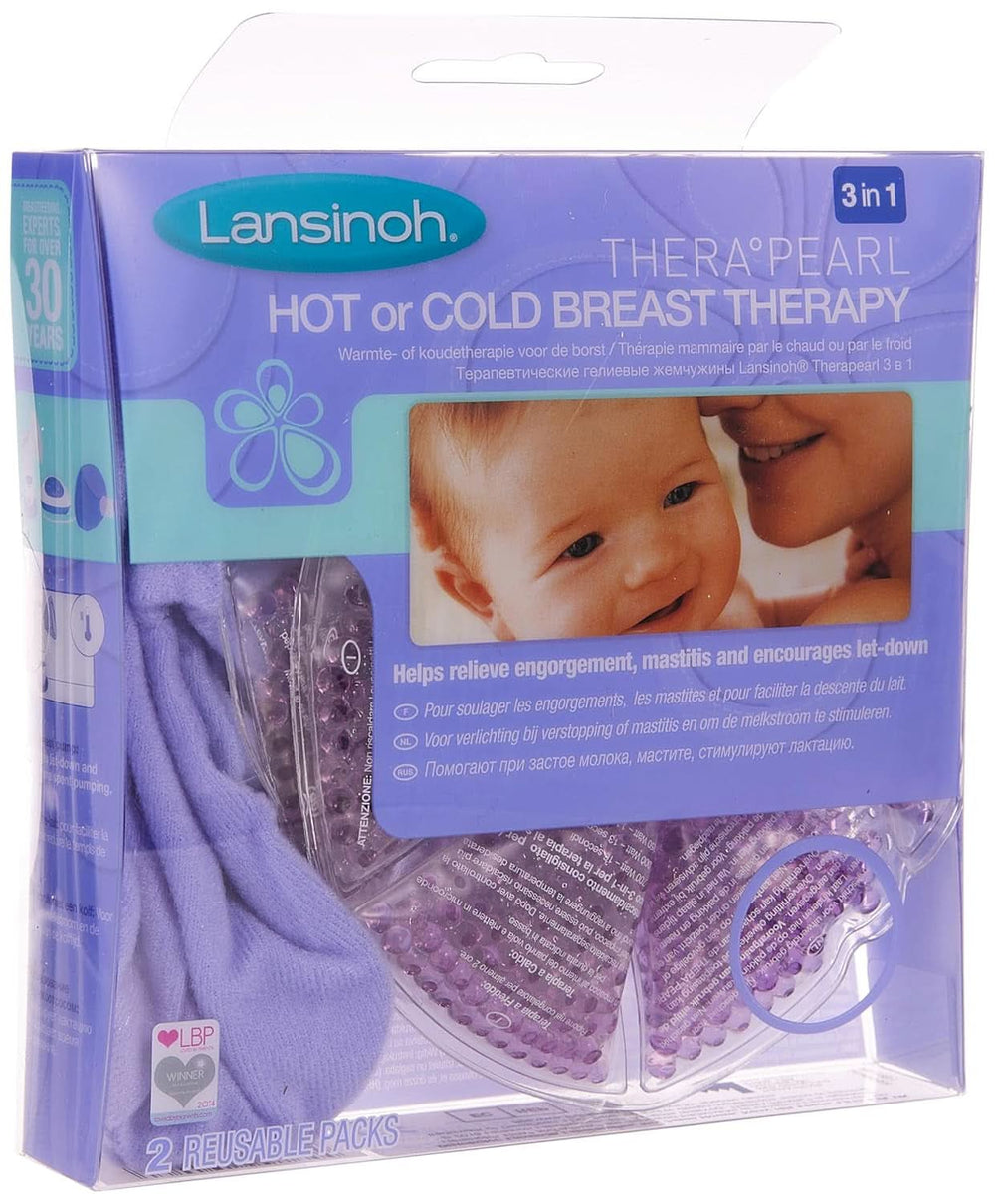 Lansinoh Therapearl Terapia del seno 3 in 1 per mamme che allattano, Terapia del caldo e del freddo, Aiuta ad alleviare ingorghi, mastiti e dotti ostruiti, Alimenti riutilizzabili e Accessori per l'allattamento Bebe Naty Shop