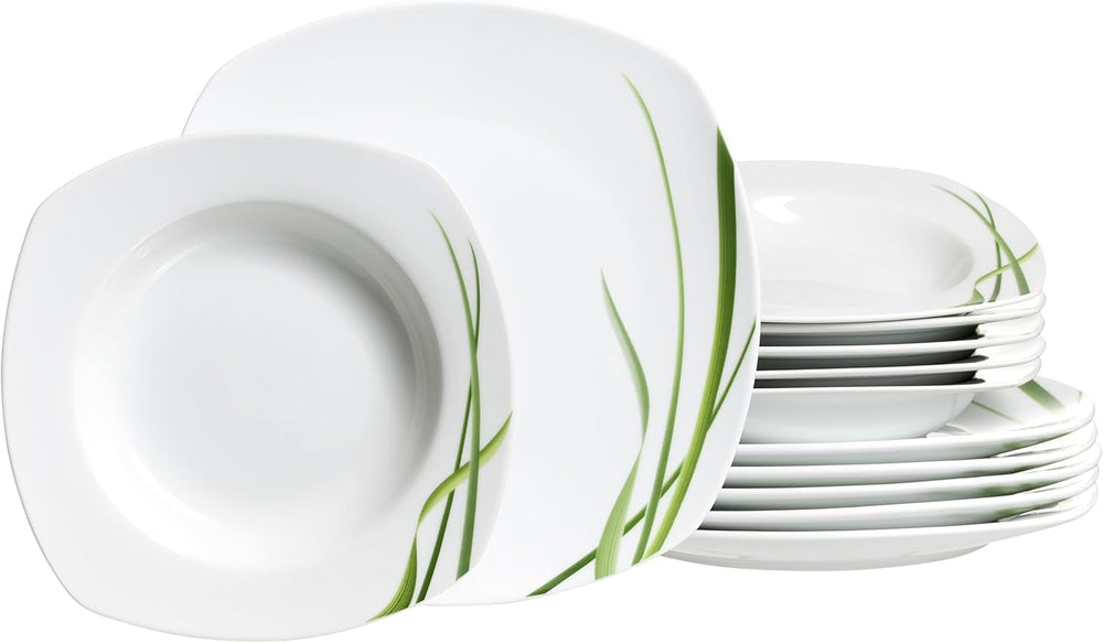 Ritzenhoff & Breker Tafelservice Gianna, 12-Teilig, Porzellan, Weiß Set di stoviglie Naty Shop Titolo predefinito