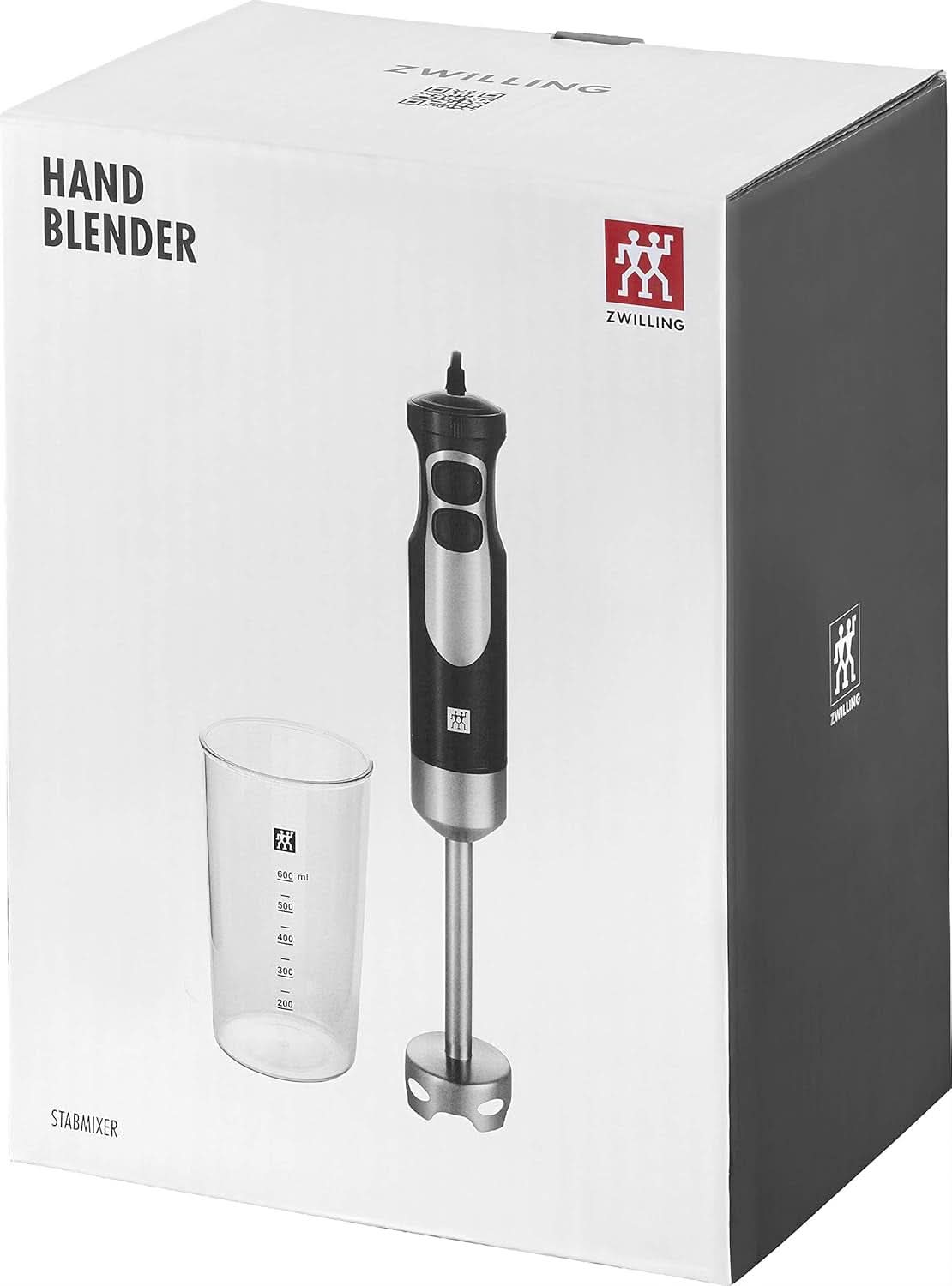 ZWILLING Robot da cucina, Inkl. Becher da 600 Mess, 550 Watt, Acciaio inossidabile 18/8, Edelstahl/Schwarz Madre e bambino Naty Shop