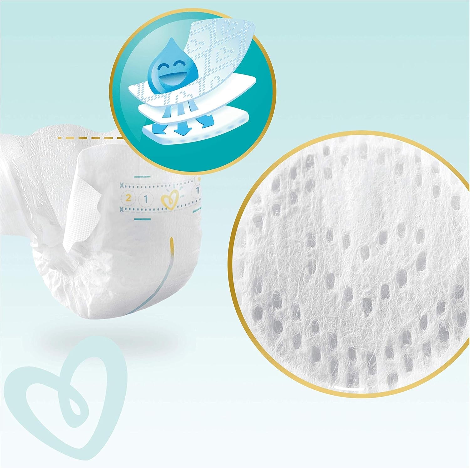 Pannolini Pampers Premium Protection New Baby, taglia 1 (neonato), 22 pezzi
