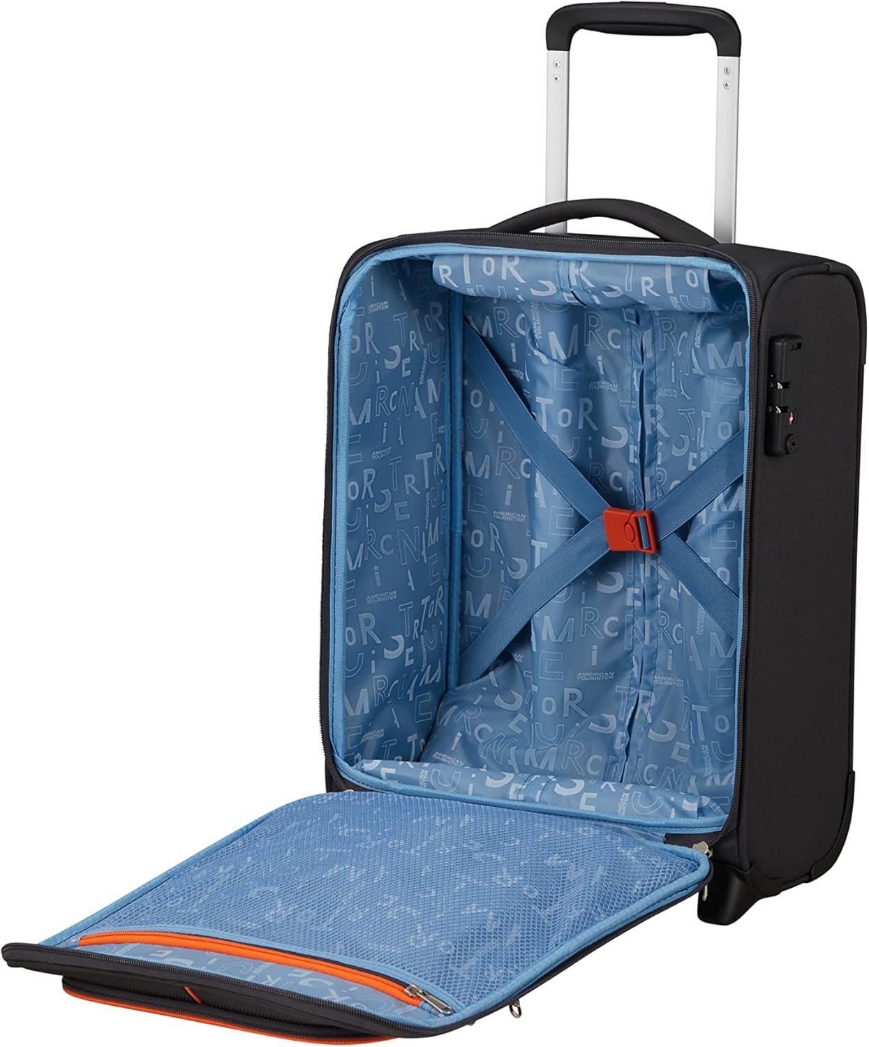 American Tourister Sea Seeker - Upright S, Bagaj de mână, 45 cm, 28L, Gri (Charcoal Grey) Bagaje și echipament de călătorie Naty Shop