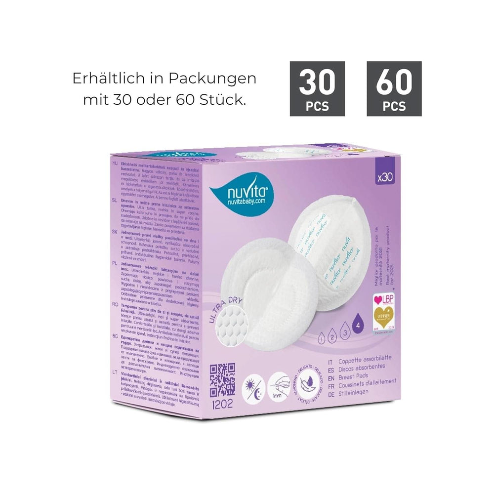 Nuvita 1202 - Assorbenti per allattamento diurno e notturno Accessori Alimentazione e Allattamento Bebe Naty Shop