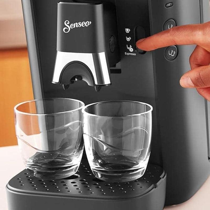 Espressor cu capsule PHILIPS Senseo Maestro – Tehnologie Intense Plus, Espresso de înaltă calitate, Design ecologic, Rezervor de apă de 1,2 l, Funcție Memo, Indicator de detartrare (CSA260/60)