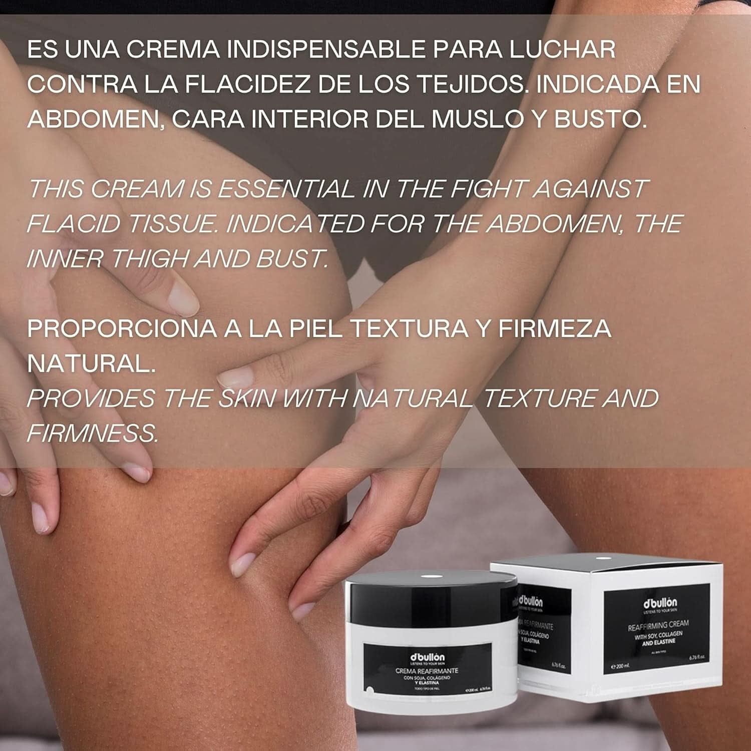 D'Bullón Crema rassodante seno professionale con soia, collagene ed elastina - 200 ml Cosmetici e Bellezza Naty Shop