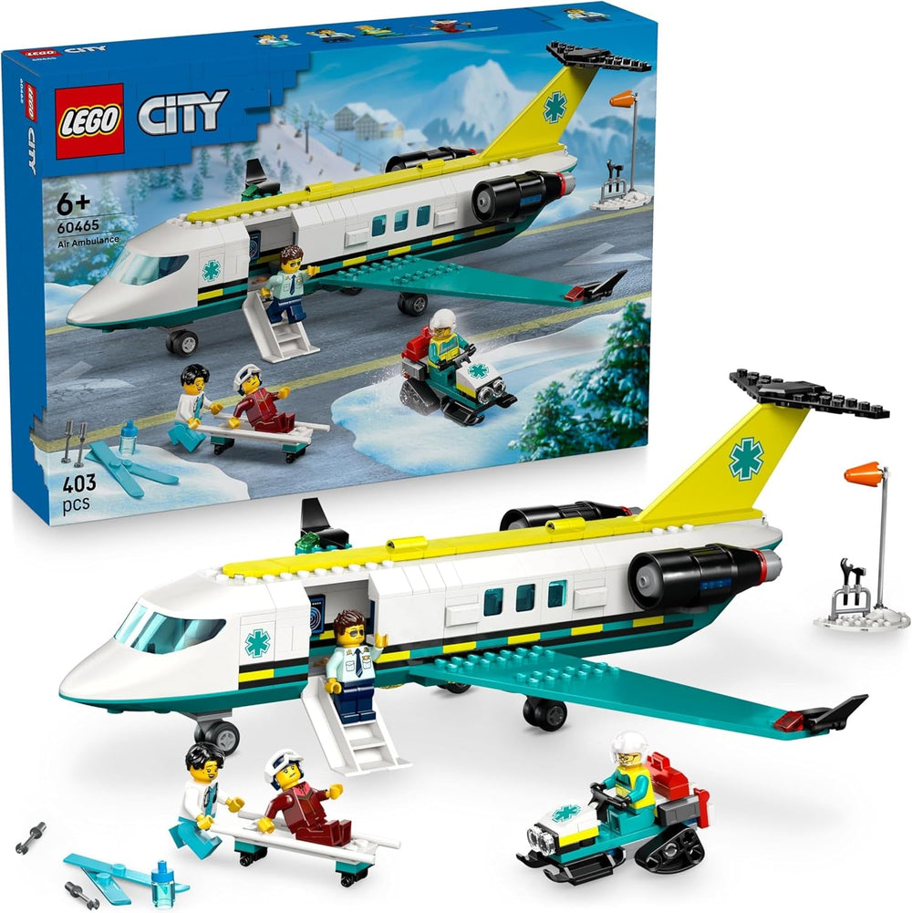 LEGO City Hubschrauber der Küstenwache - Spielzeug Einsatzfahrzeug - Modellbau mit Schiebetüren, Winche, 4 Minifiguren und Hai Figur - Geburtstagschenkenken für Jungen ab 7 Jahren - 60503