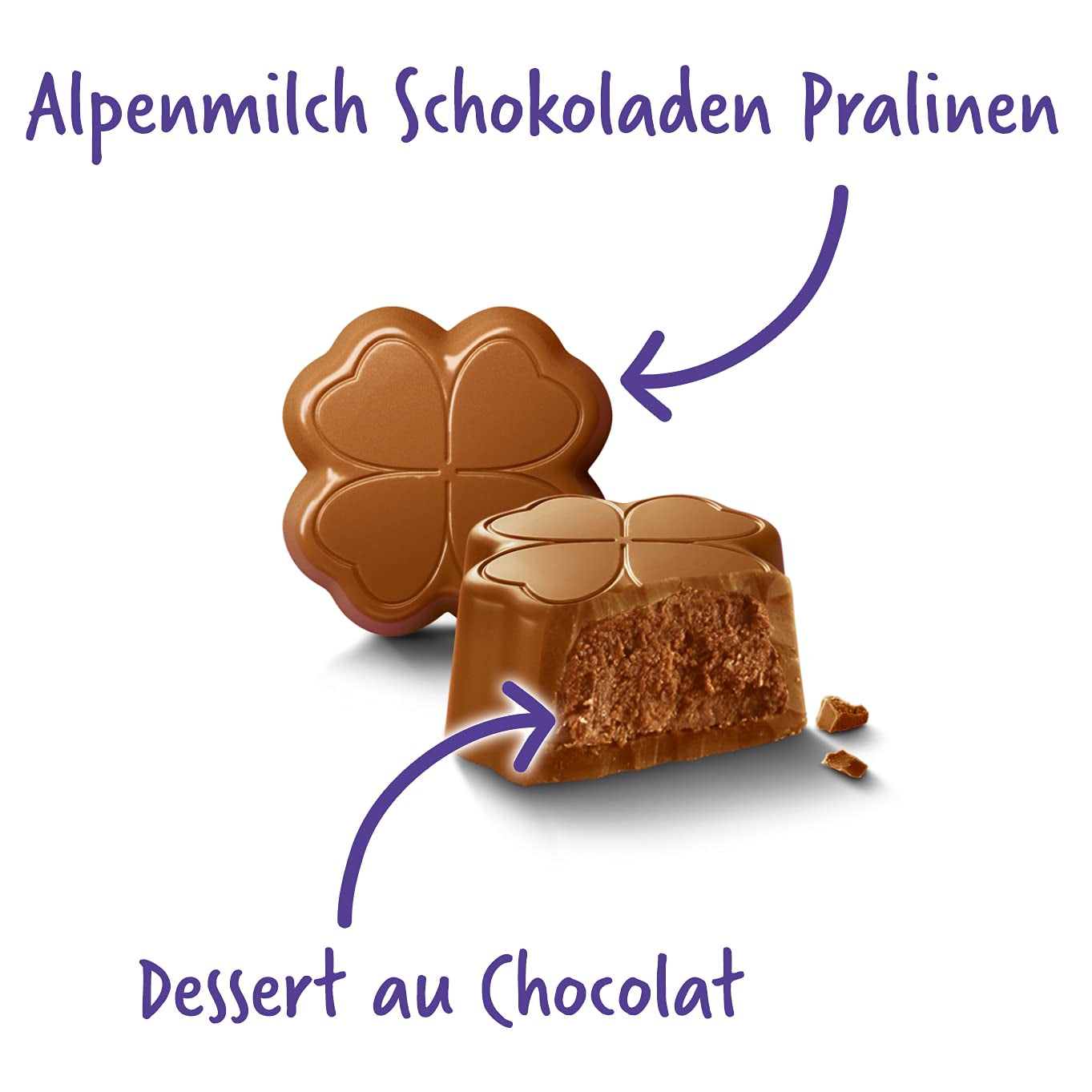 Milka All the Best Pralines 10 x 110g, Praline di finissimo cioccolato al latte alpino con ripieno di crema al cacao (confezione da 2)