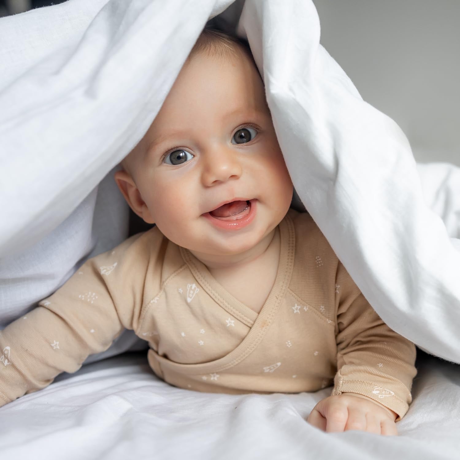 Pikolin Home - Piumino reversibile 300 G - Imbottitura nordica bicolore - Per lettino 60 - Imbottitura in piuma, calda, traspirante, blu/bianco, 100 X 120 cm Trapunte e trapunte Naty Shop