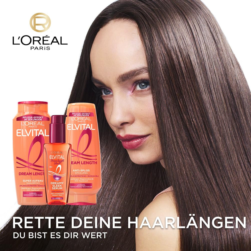 L'Oréal Paris Elvital Dream Length Super Building Shampoo, pentru păr lung ca de vis Duș și baie L'Oréal