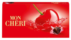 Ferrero Mon Chéri - Cioccolato Croccante, Liquore Fruttato e Una Ciliegia Aromatica - Regalo di Cioccolato di San Valentino per Lui e per Lei - 1 Confezione da 15 Cioccolatini Singoli