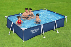 Set piscina Bestway Steel Pro, rettangolare, 3,00 mx 2,01 mx 66 cm, blu