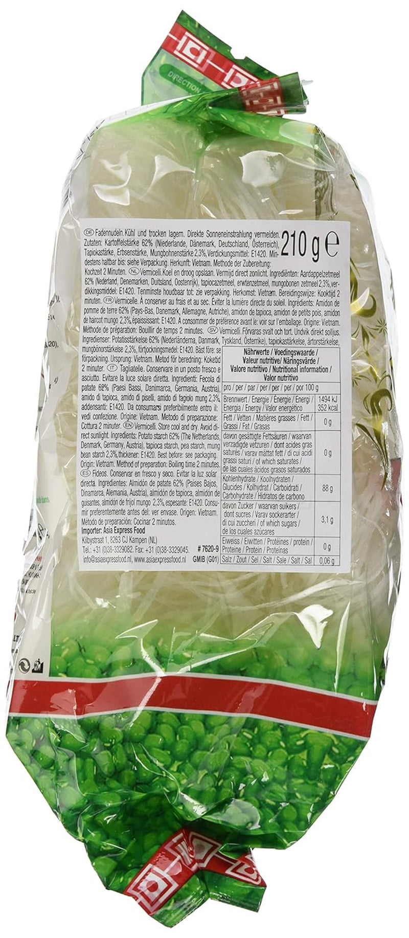 ACECOOK - Vermicelli con fagioli GD - (1 X 210 GR)