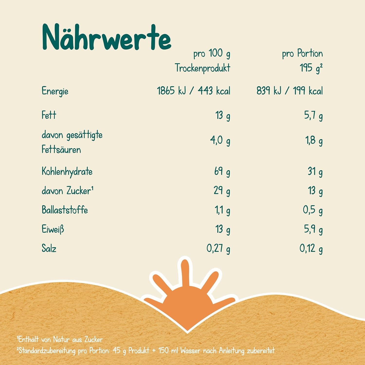 Milupa Porridge al Latte Stracciatella - Cereali per bambini senza glutine e senza olio di palma - Senza conservanti e coloranti - Da 8 mesi - 4 x 400 g