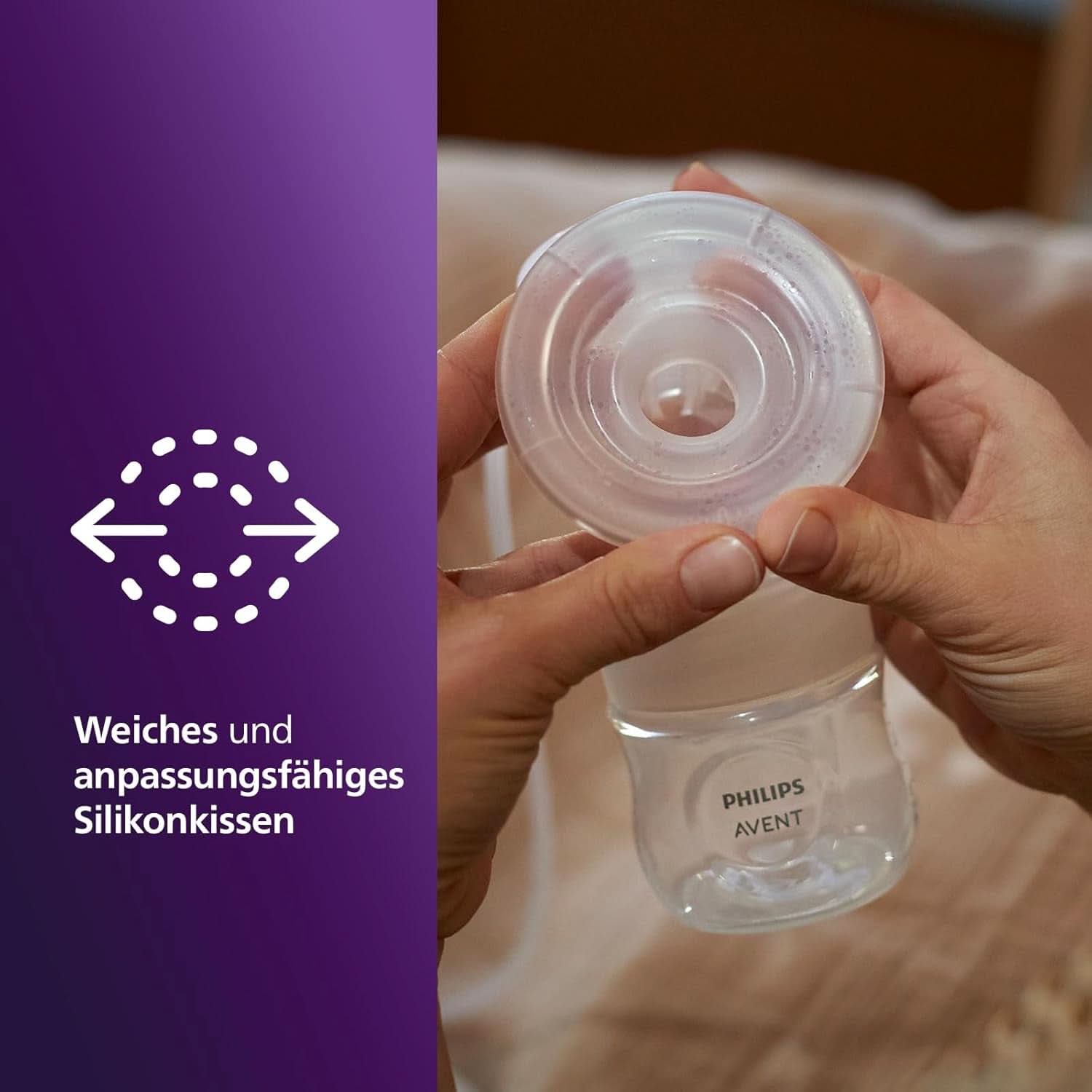 Philips Avent Elektrische Natural Motion Milchpumpe - Set Zum Abpumpen, Aufbewahren und Füttern Inkl. Flaschen, Schnuller Und Becher (Modell SCD340/31) Accessori per Alimentazione e Allattamento Bebe Naty Shop