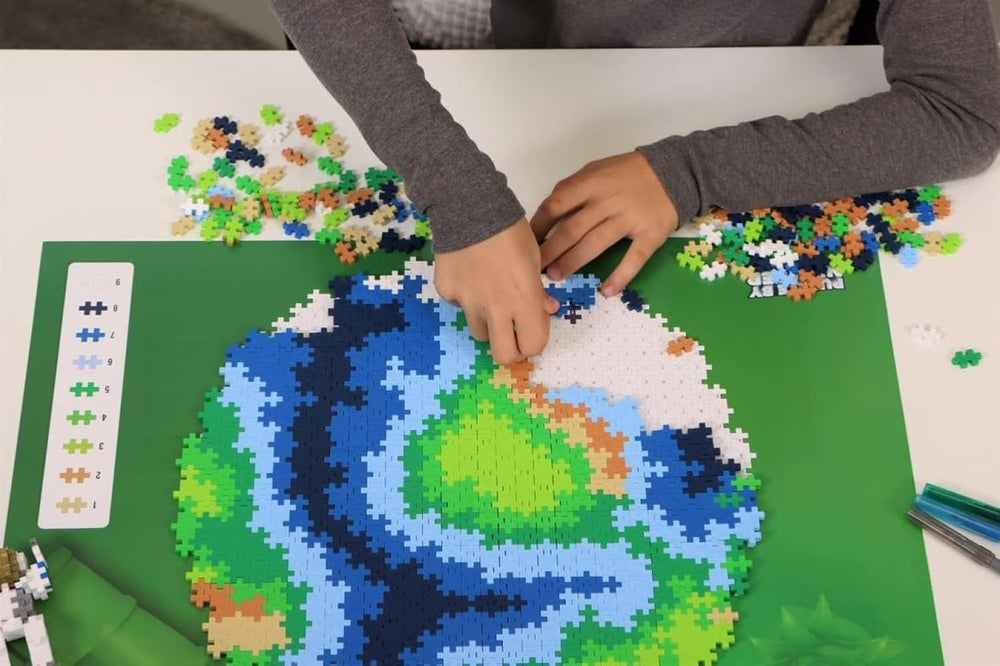 PLUS PLUS Earth Block Puzzle 800 pezzo(i) Globo, Erde