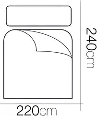 FORNOR 14838 Plapumă, fibră reciclată, 220 X 24 Cm Plapumi si pilote Naty Shop