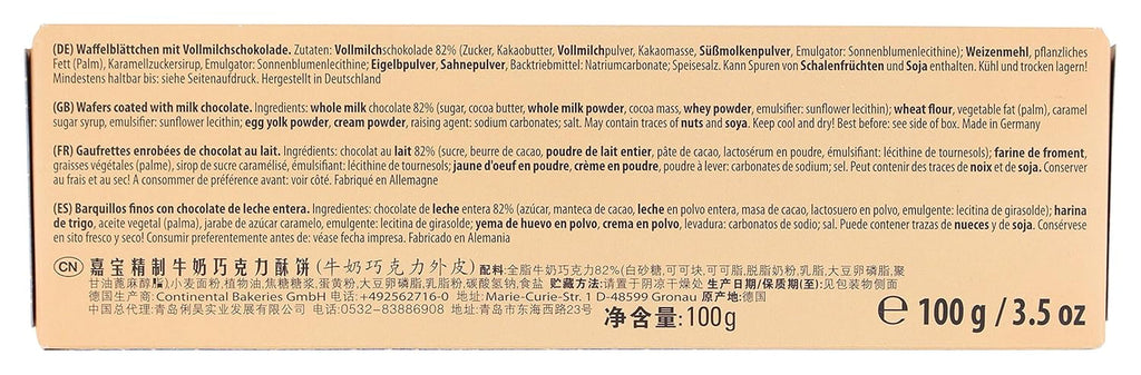 Napolitane Finesse cu ciocolată cu lapte – Napolitane crocante cu ciocolată, 100 g