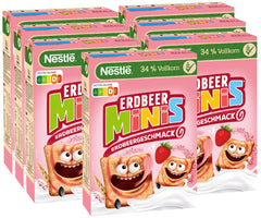 Nestlé Minis alla fragola, cereali integrali al gusto di fragola, confezione da 7 (7x375 g)