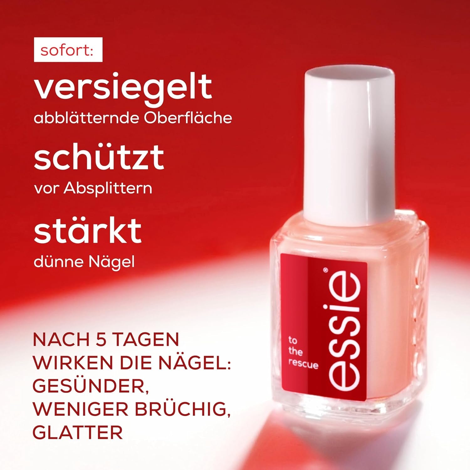 Essie Nail Rescue Kit: olio per unghie e cuticole profumato all'albicocca + smalto per unghie To the Rescue Repair