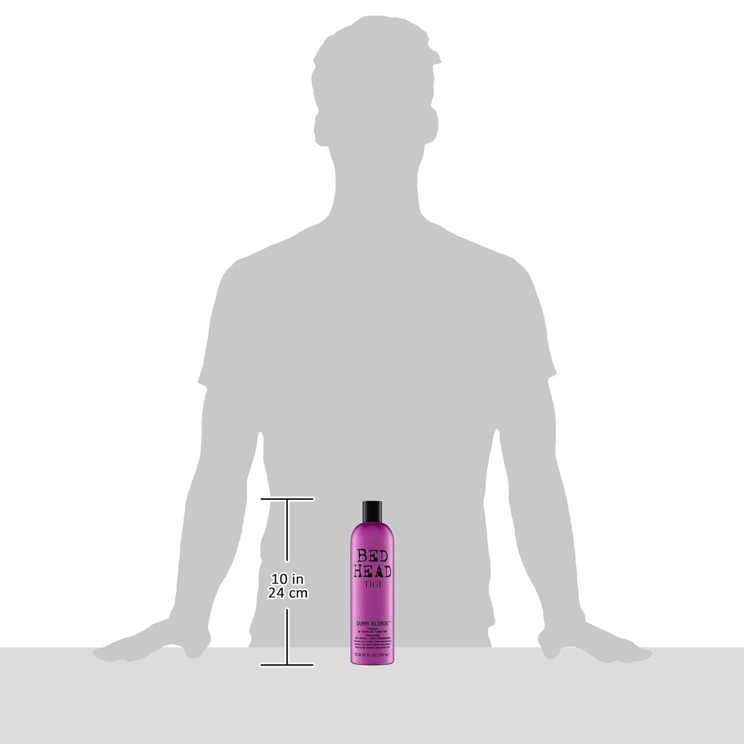 Bed Head di TIGI Dumb Blonde, shampoo per capelli trattati chimicamente, 750 ml Doccia e bagno Naty Shop