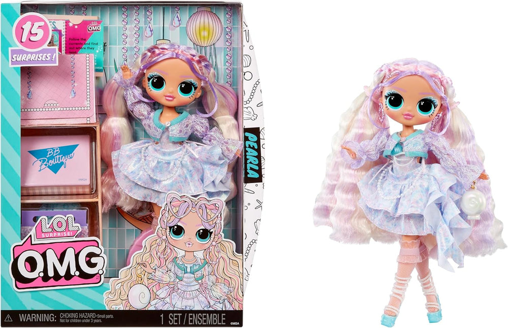 LOL. Sorpresa! OMG Fashion Doll Pearla con 15 sorprese - bambola fashion con accessori sirena - per bambini da 4 anni Naty Shop Perla Dolls