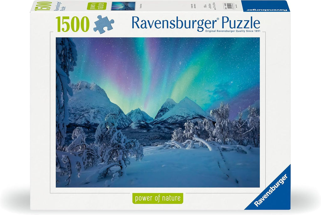 Ravensburger Puzzle 12000802 - Wenn Die Nordlichter Tanzen - 1500 piese puzzle jigsaw pentru adulți cu vârsta de peste 14 ani Puzzle Naty Shop