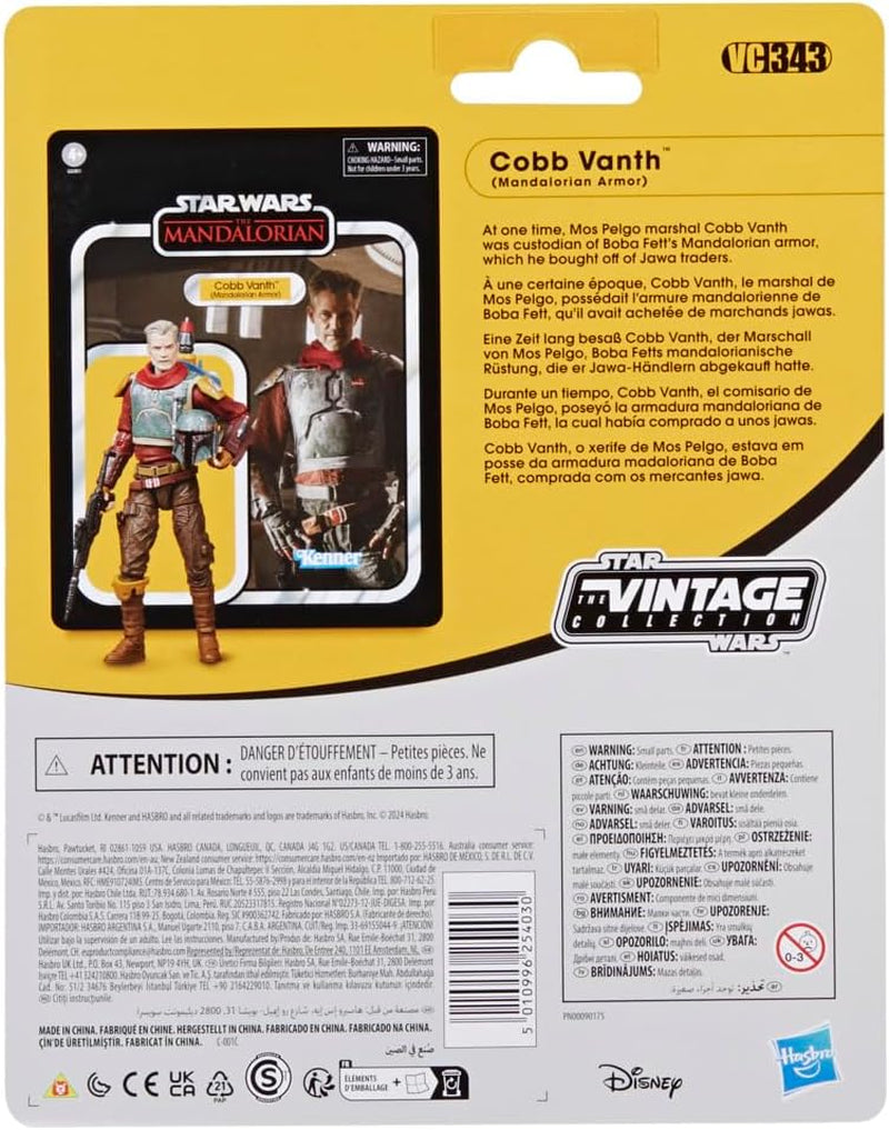 Star Wars Collezione Vintage Cobb Vanth (Armatura Mandaloriana), Action Figure Deluxe Zu Mandalorian, Scala 9,5 cm Action figures Naty Shop